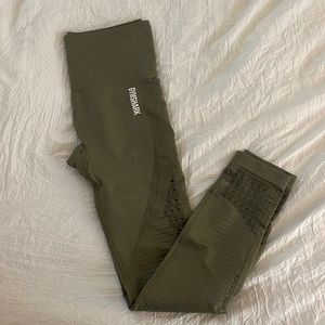 Size XS Olive Gymshark Leggings